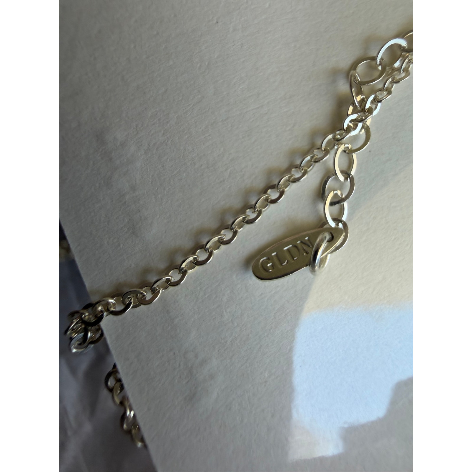 Gldn Aura Birthstone Sept Sapphire Charm Necklace Sterling Silver — image 3 of 8